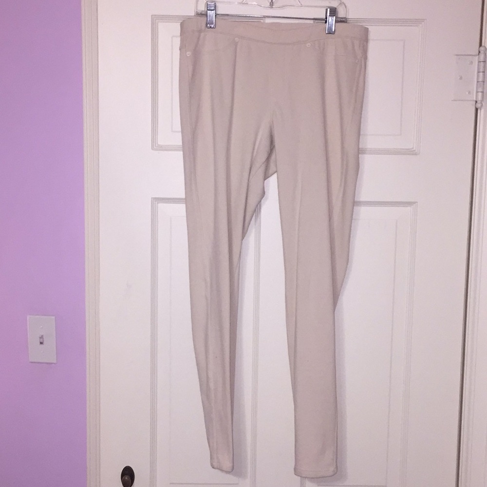 Cream Jeggings